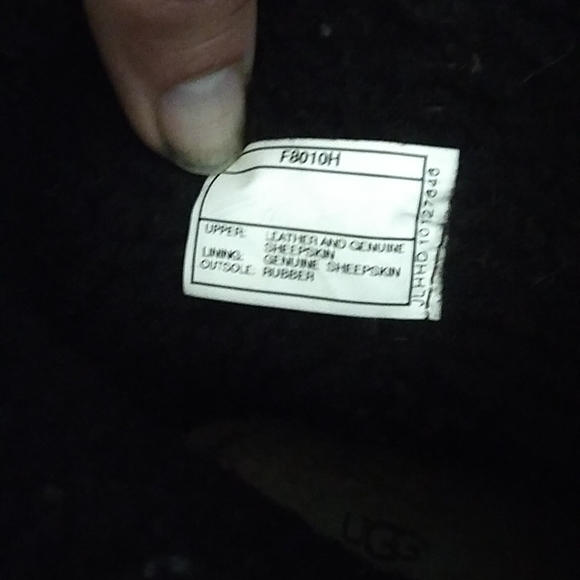 UGG Bellvue ii Boots size 7 Brown Leather and Sheepskin - Picture 3 of 4